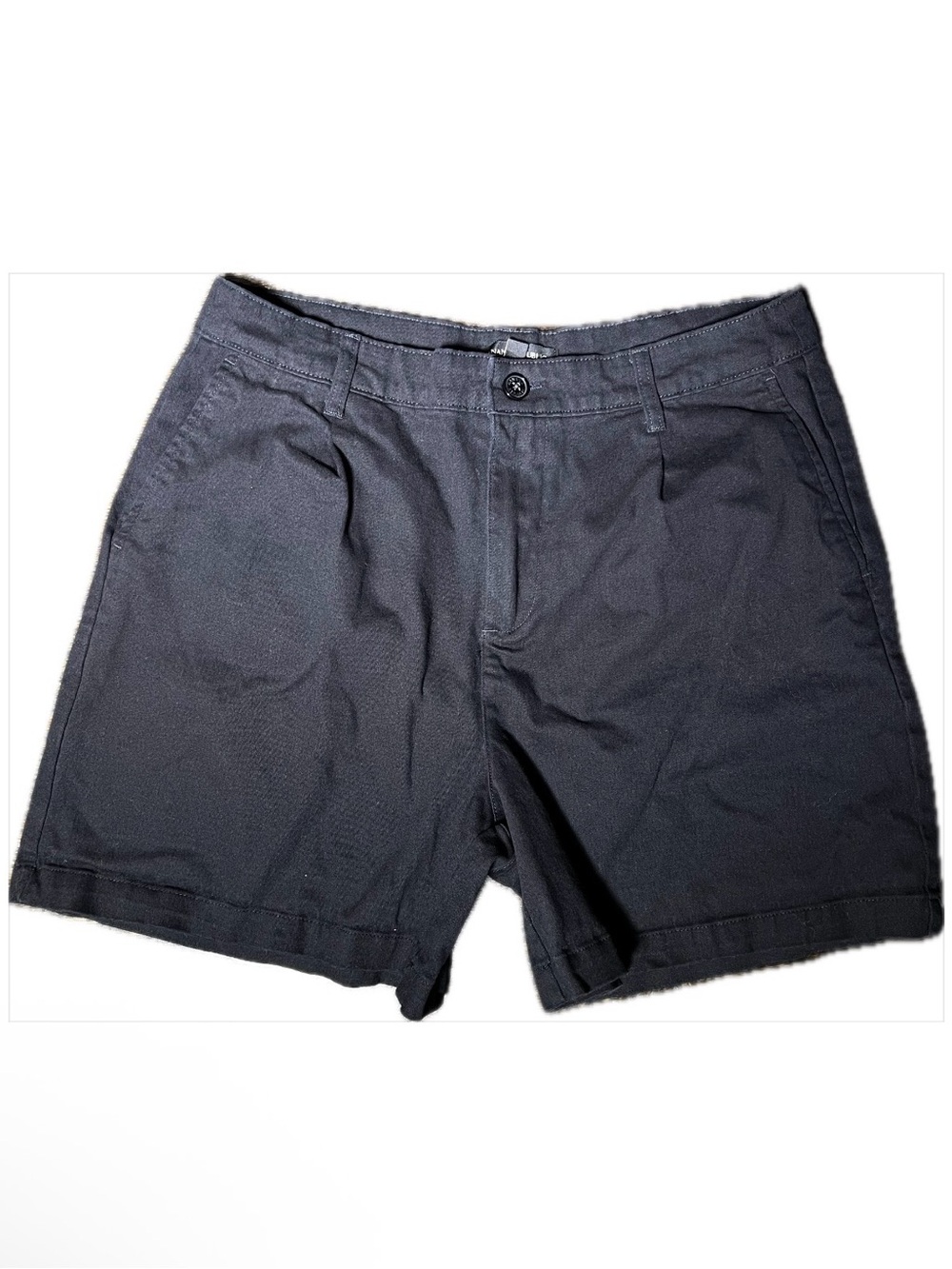 Banana Republic Black High Waist Bermuda Shorts Size 10 Twill Stretch